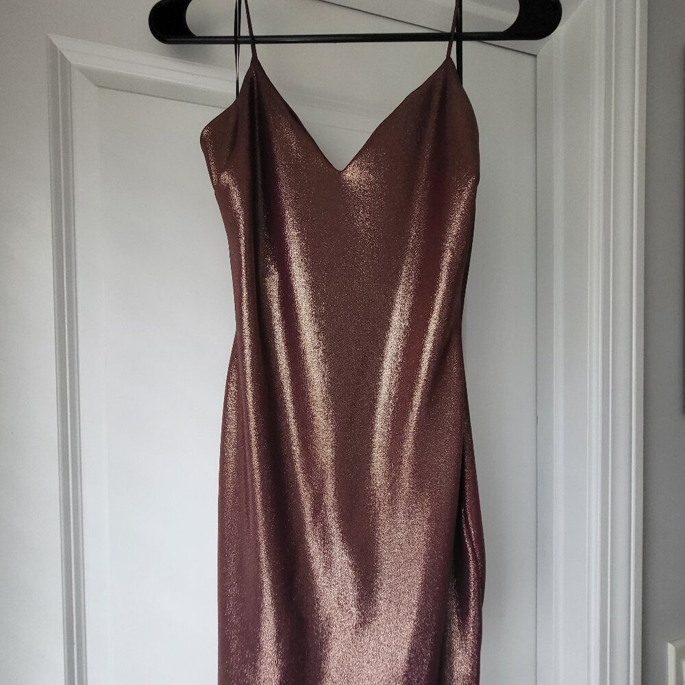 Sparkle Wine Mini Dress